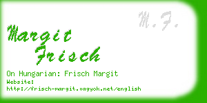 margit frisch business card